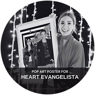 Heart evangelista personalized poster