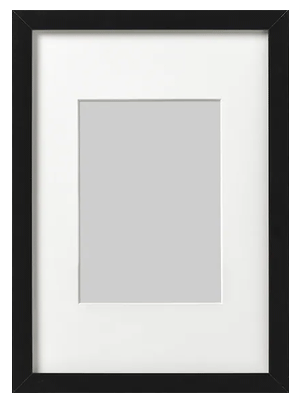 Poster frame with matting add-on