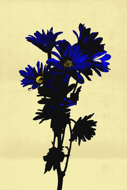 Floral Blue Flower Poster
