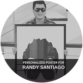 Randy santiago personalized poster