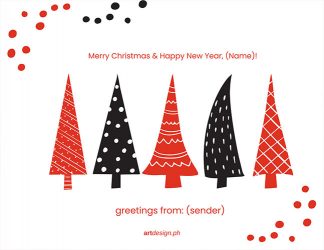 Greeting card for Christmas