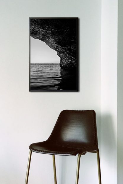 Under the cave poster in interior