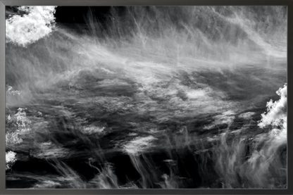 Raging Sea Grayscale poster