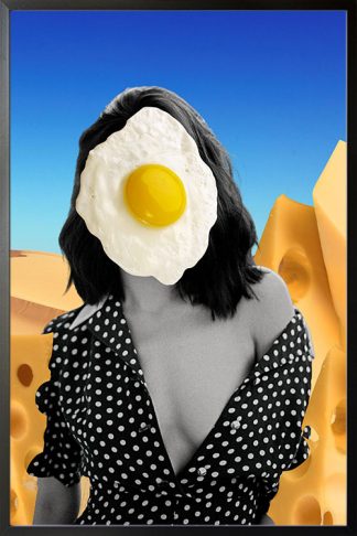 Egg and cheese lady poster