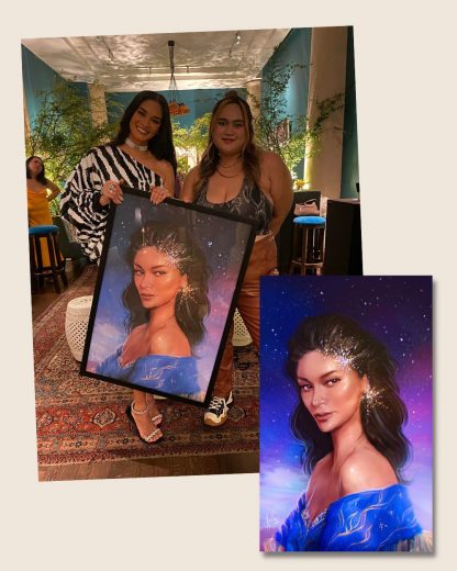 Customized poster with pia wurtzbach