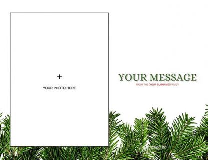 Personalized Christmas greeting card no6