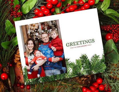 Family Christmas greeting card no6