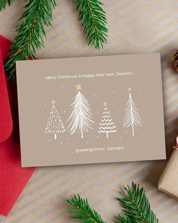 Greeting card for this Christmas