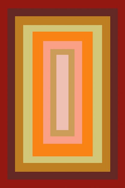 Multi-colored rectangles no1 poster with no frame