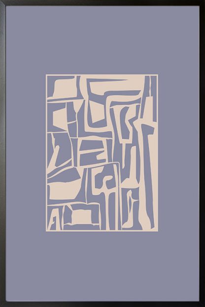Abstract inside the box Poster with frame