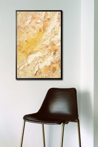 Golden Painting No2 Poster in interior