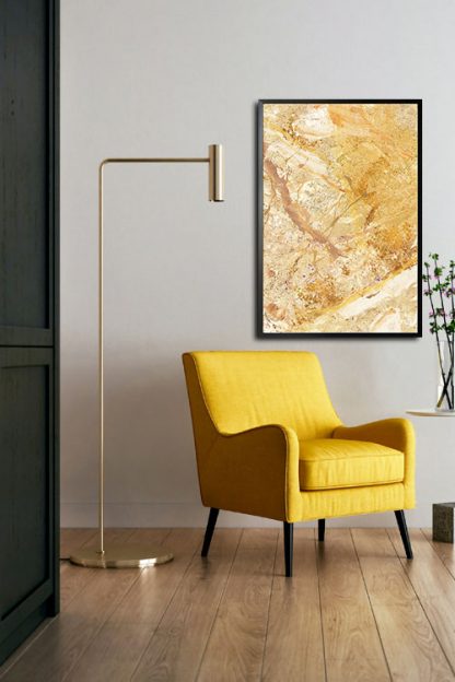 Golden Painting No3 Poster in interior