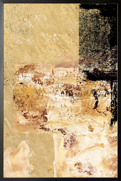 Golden Painting No4 Poster with frame