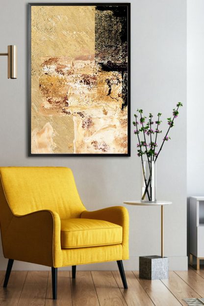 Golden Painting No4 Poster in interior