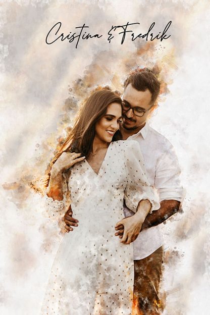 Artistic love poster with no frame