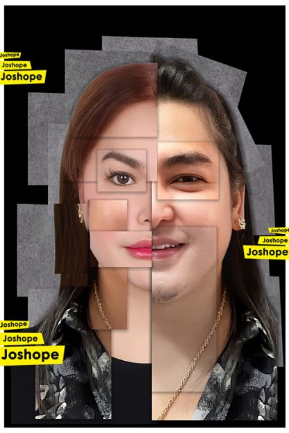 Puzzled couple poster no frame
