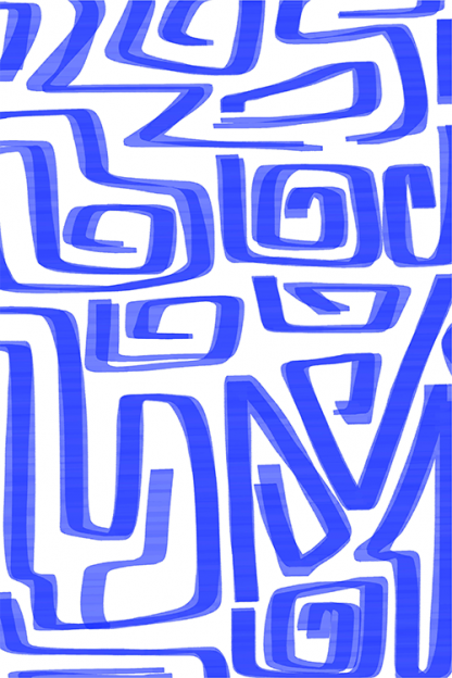 Blue Swirls poster