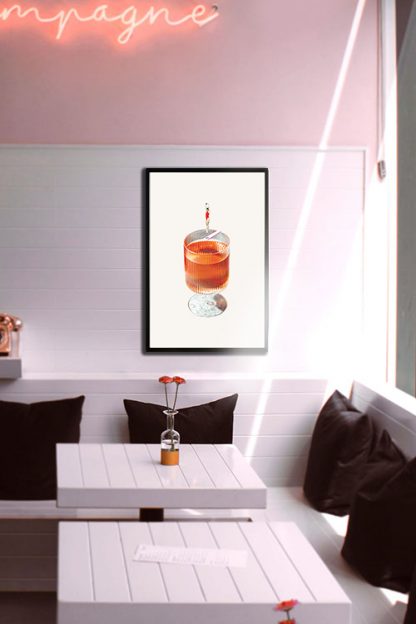 Free Diver poster in interior