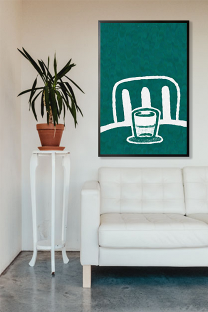 Cup and Chair Poster in interior