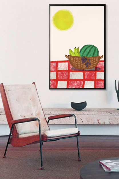 Fruit Basket Poster in interior