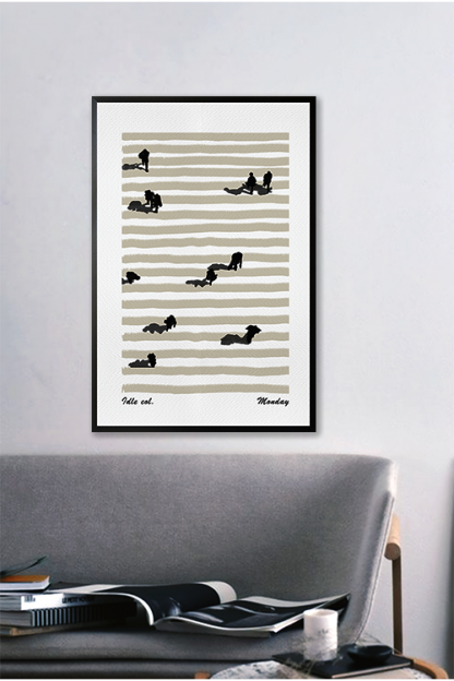 Monday Scene Poster in interior