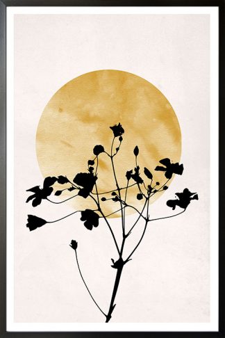 Under the Sun Silhouette No. 1 poster with black frame