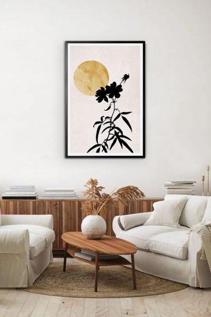 Under the Sun Silhouette No 2 poster in interior