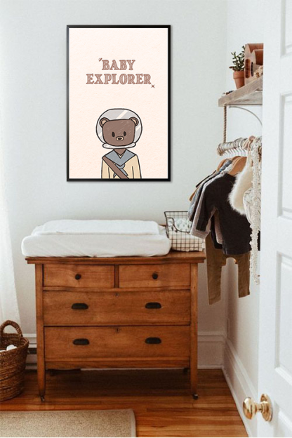 Baby Bear Poster in interior