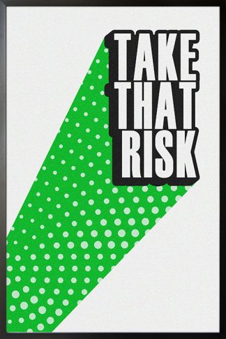 The Risk Taker poster in black frame