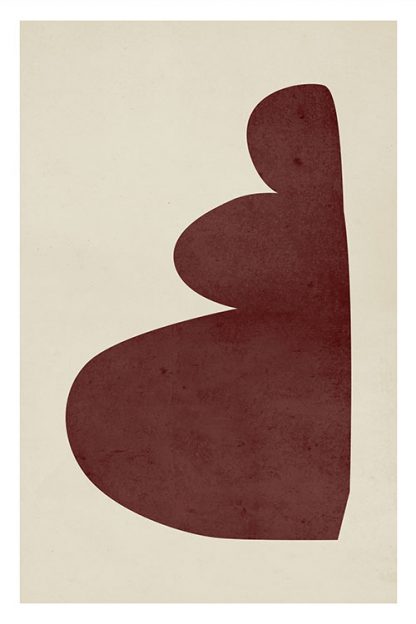 Abstract regular shape Purple Poster