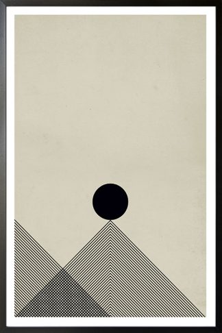 Contemporary Graphic No.4 Poster in black frame