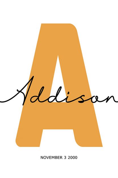 Stylized Your Name Poster