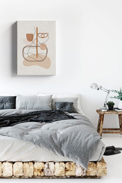 Graphical shape and abstract feel Canvas in Interior