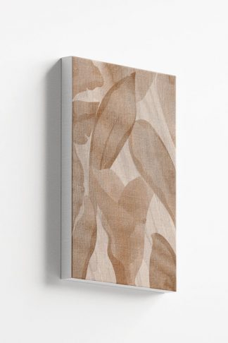 Abstract Beige Petals canvas