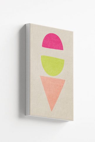 Ice cream shape canvas