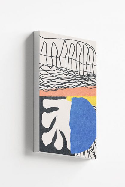 Abstract hand drawn no. 4 canvas