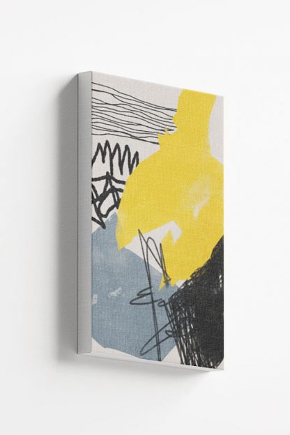 Abstract hand drawn no. 5 canvas