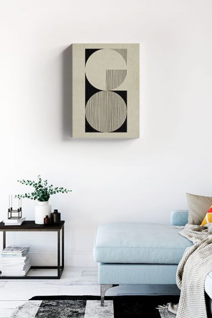 Abstraction and lines no. 3 canvas in interior