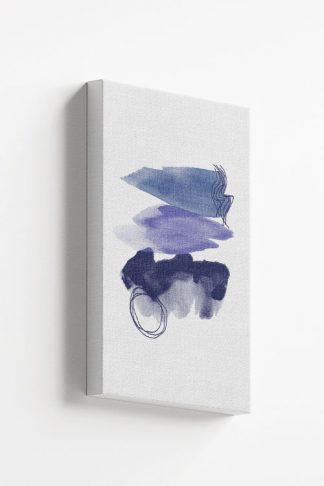 Paint Brush Blue Tones canvas