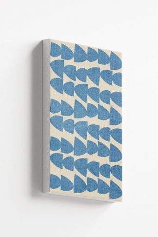 Blue rounded arrow shape canvas