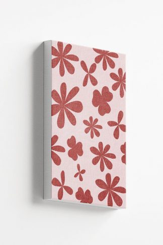 Shade of pink flower cut-out canvas