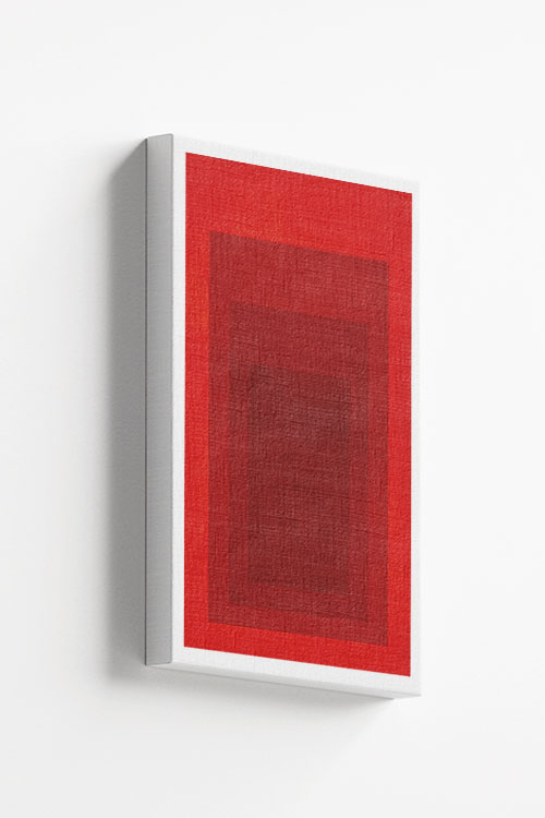 Textured red rectangles canvas