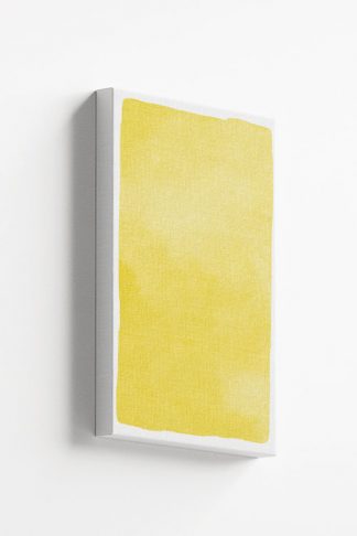 Textured yellow watercolor canvas