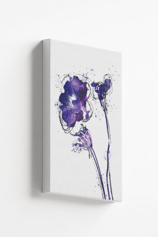 Floral Purple Hibiscus Canvas