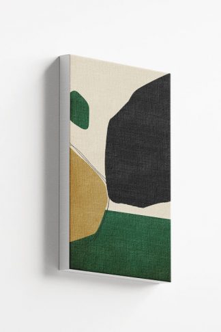Abstract Green and Gold no.1 Canvas