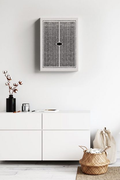 Grunge Line and oval Canvas in interior