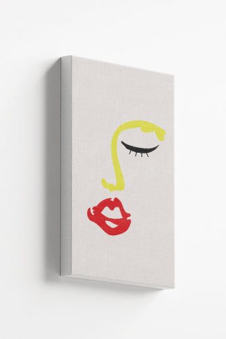 Minimalist female face Canvas