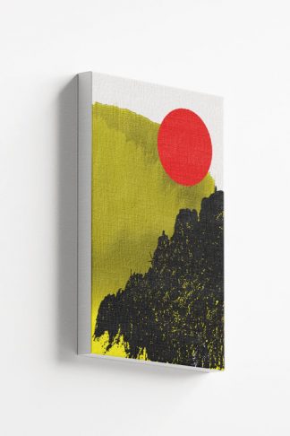 Black Gold Rising Sun canvas