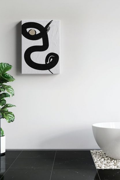 Half Face canvas in interior