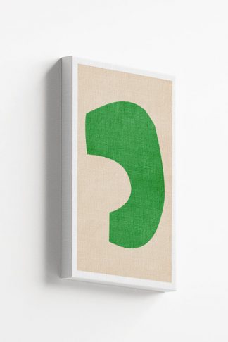 Abstract regular shape Green Canvas